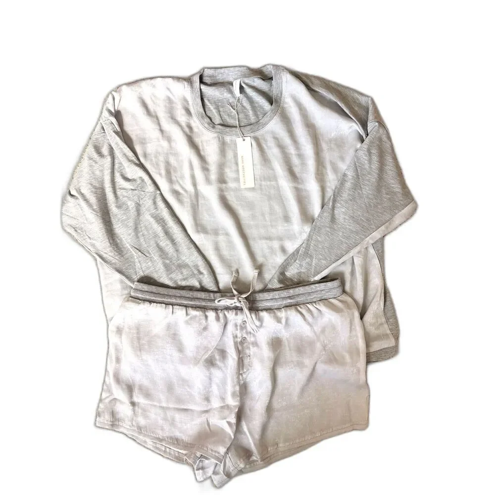Bare Necessities Rise and Shine Pajama Set Moon Mist Size XL